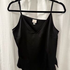 a new day Black V-Neck Satin-Look Camisole